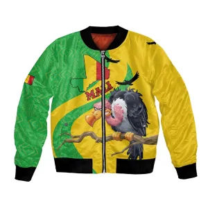 Personalized Afro Mali Vulture Bomber Jacket Flag Map - Bogolan Pattern LT15