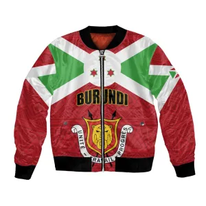 Personalized Burundi Bomber Jacket Coat Of Arms African Pattern LT01