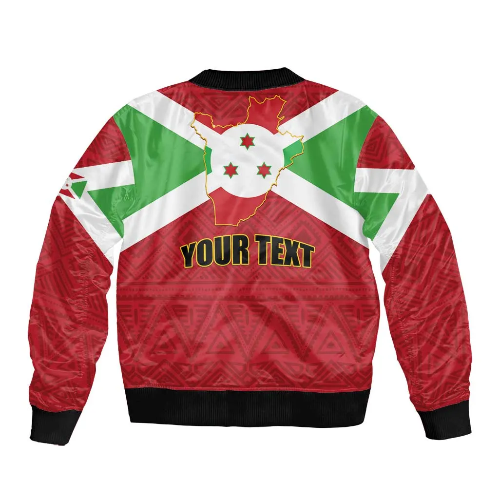 Personalized Burundi Bomber Jacket Coat Of Arms African Pattern LT01