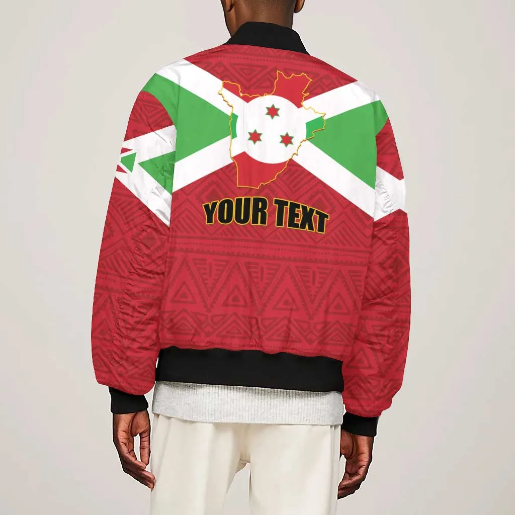Personalized Burundi Bomber Jacket Coat Of Arms African Pattern LT01