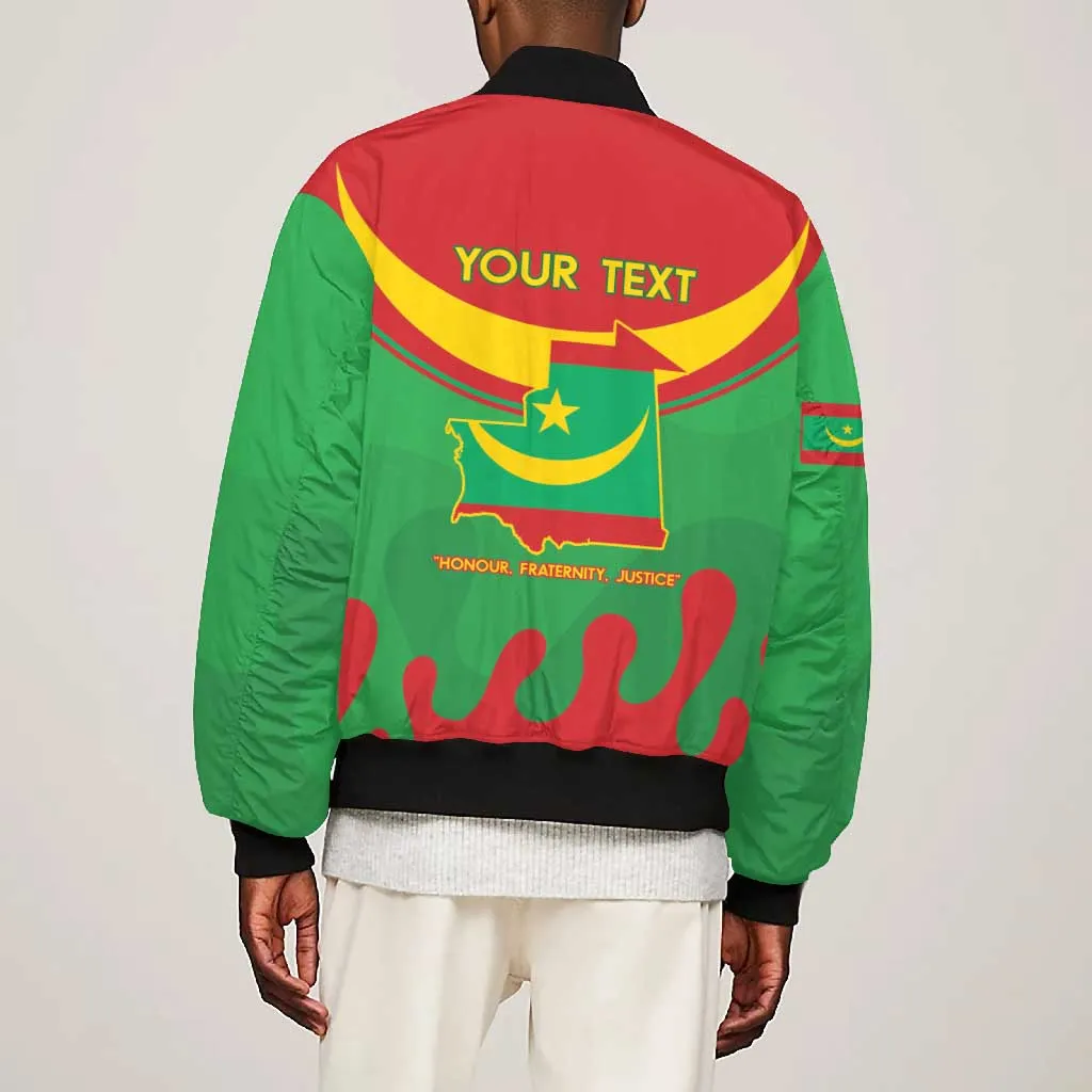 Personalized Mauritania Bomber Jacket Map Flag - Independence Day 1960 LT14