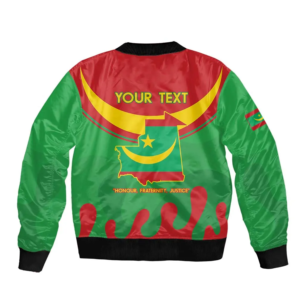 Personalized Mauritania Bomber Jacket Map Flag - Independence Day 1960 LT14