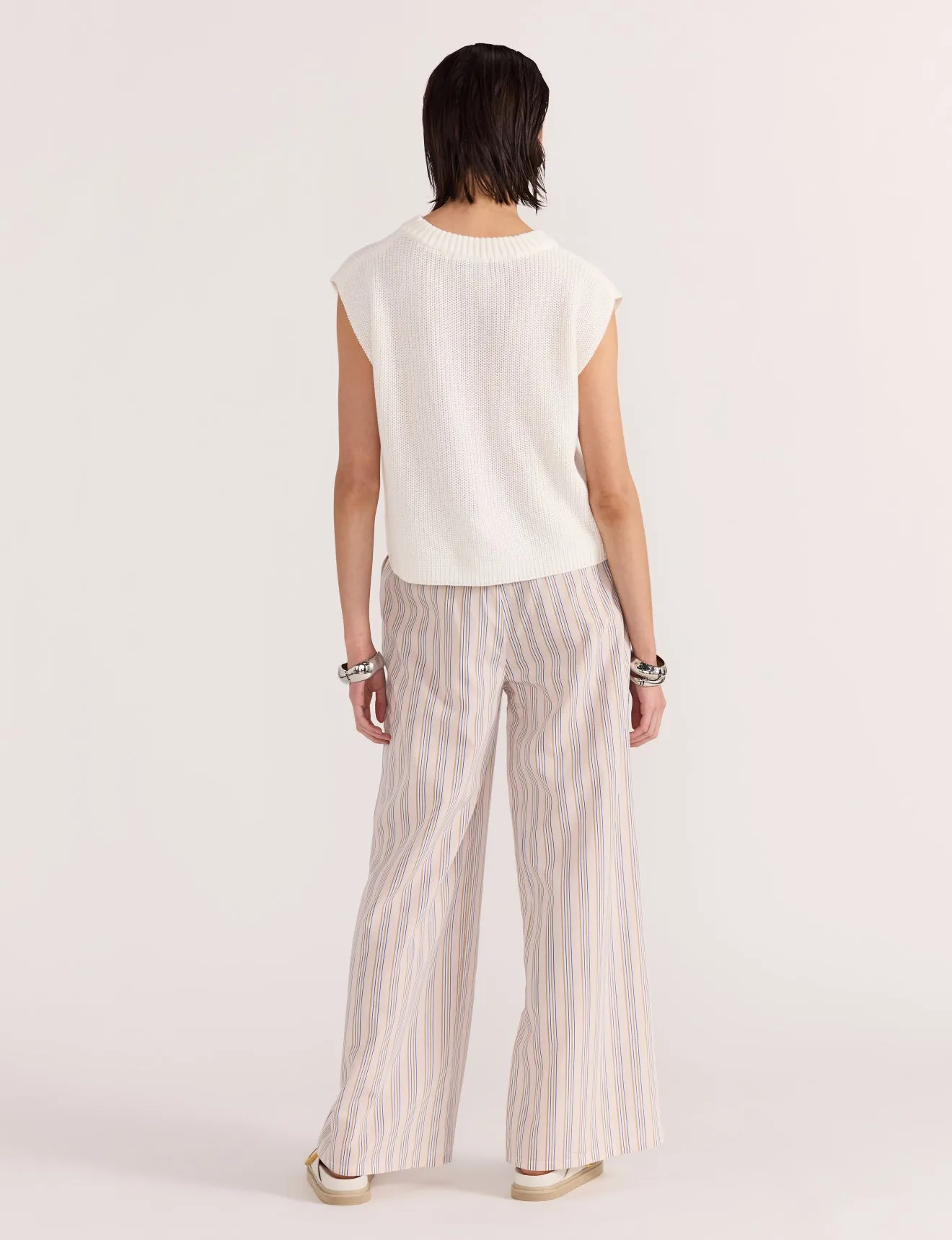 Petra Knit Top | White