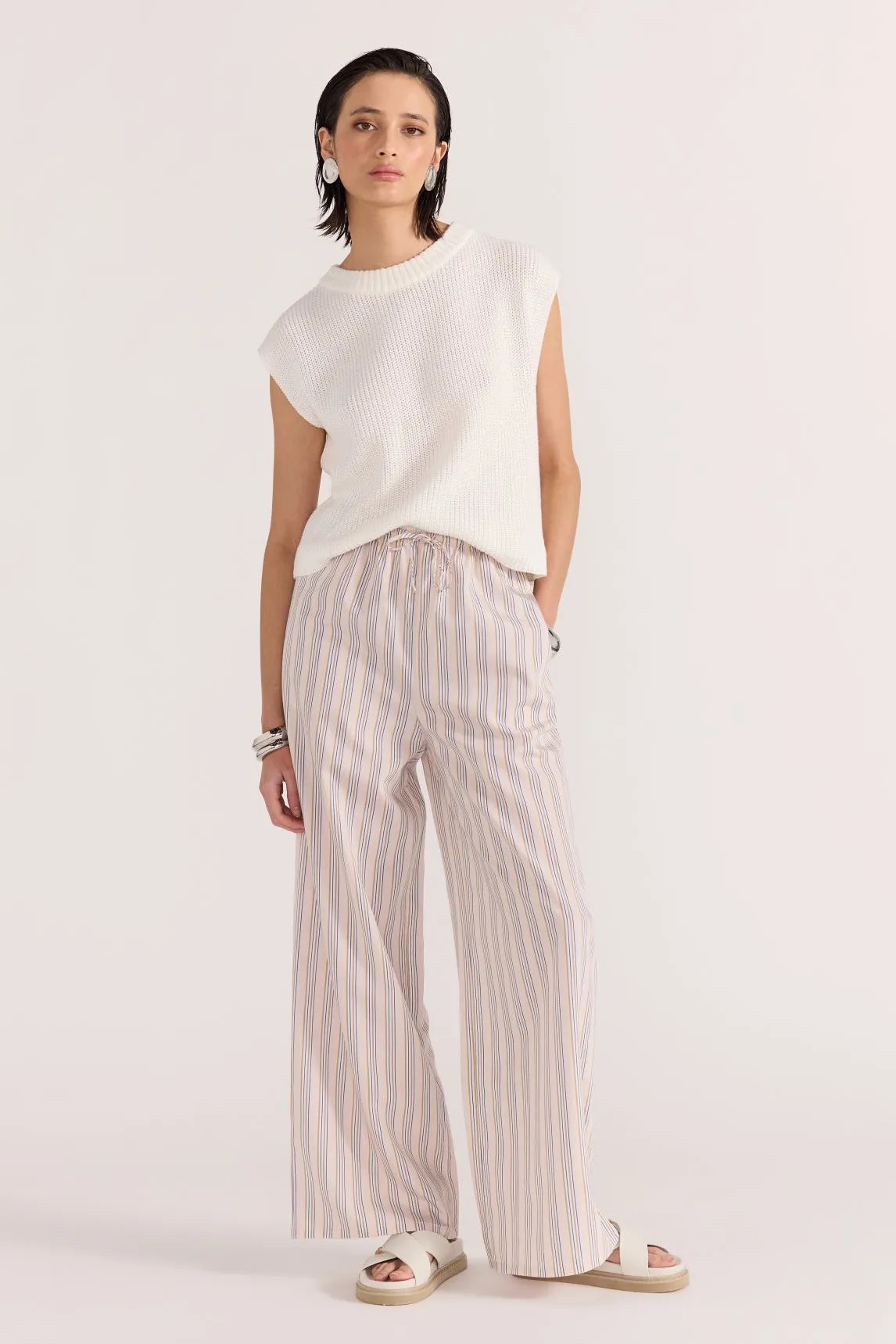 Petra Knit Top | White