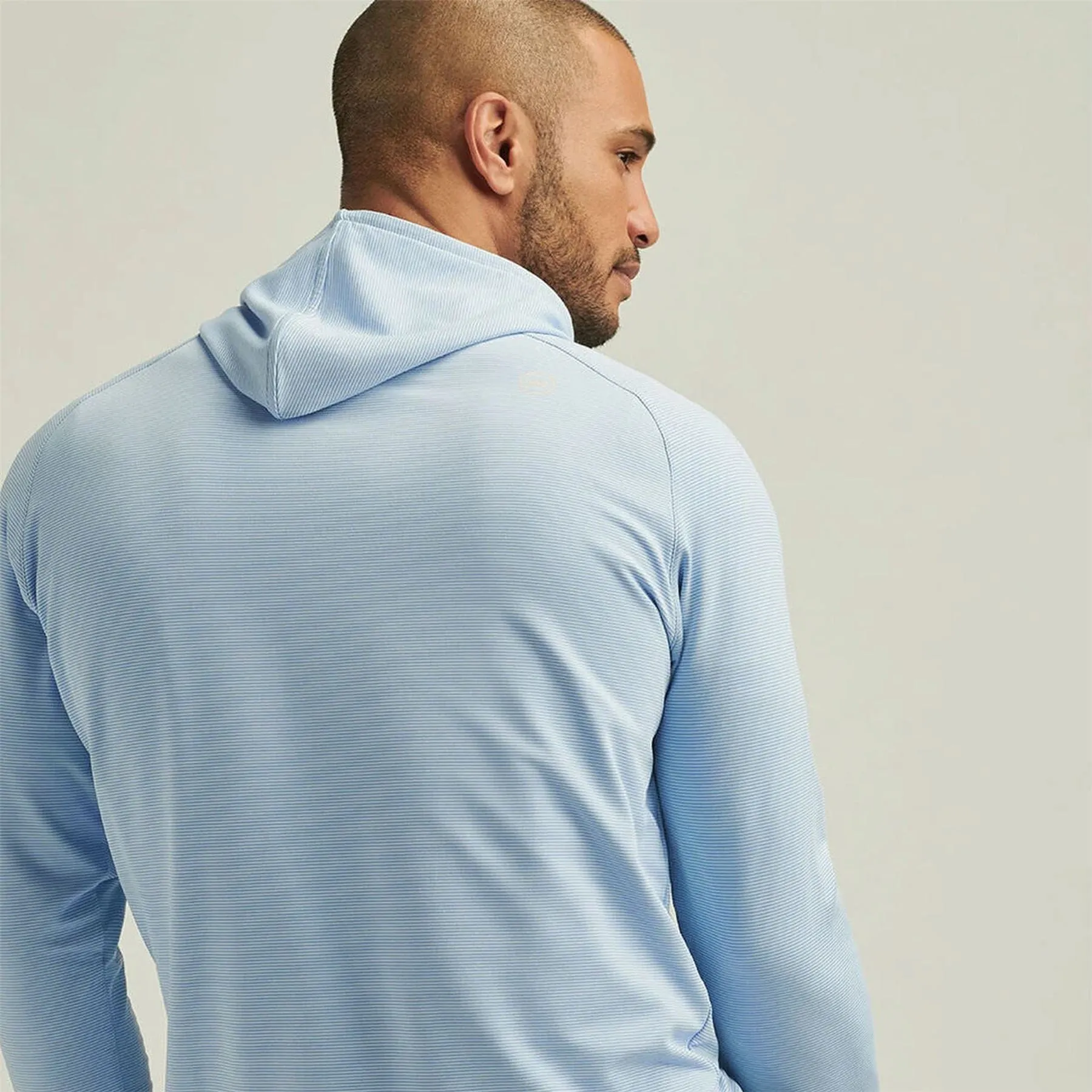 Pine Sugar Stripe Performance Hoodie Blue Fade