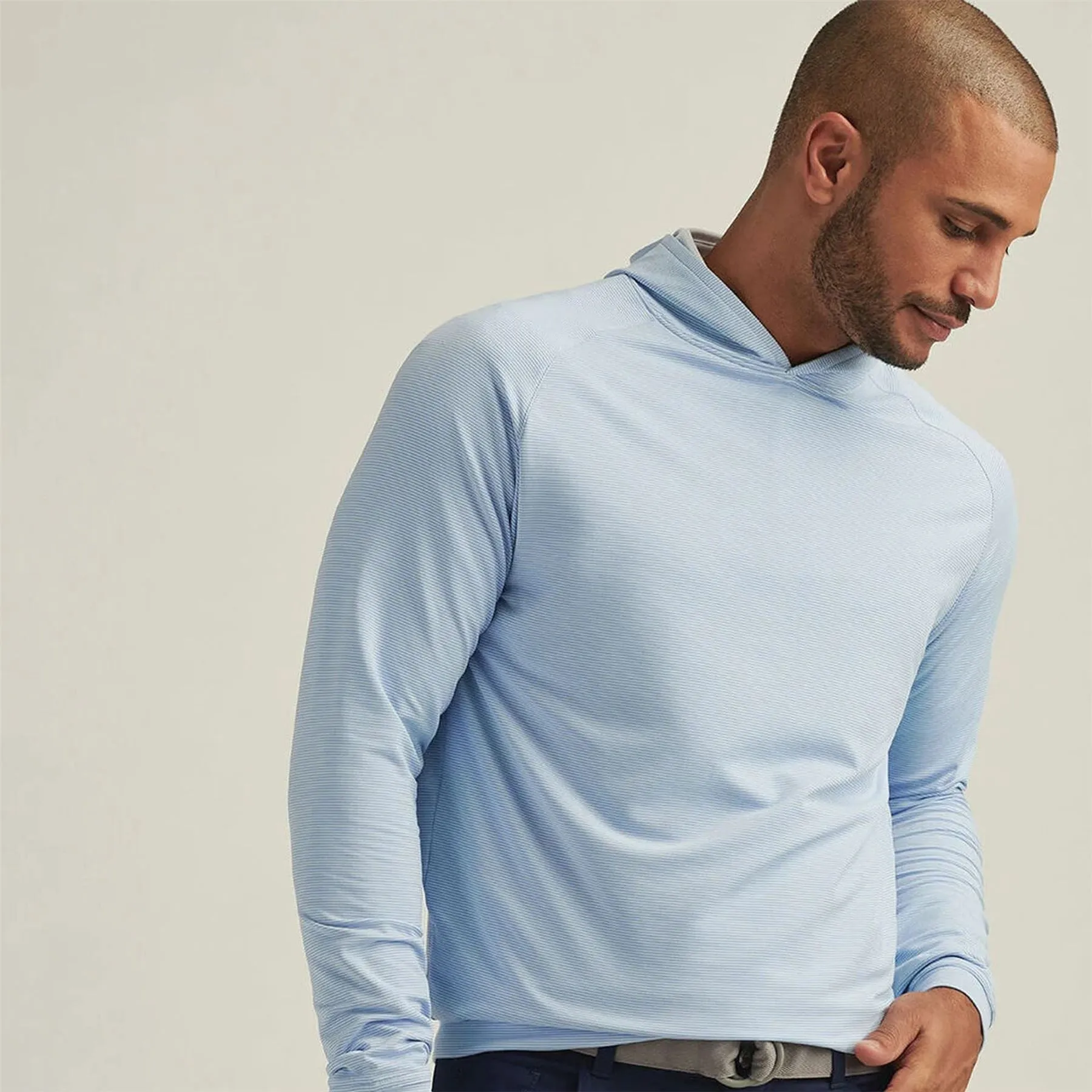 Pine Sugar Stripe Performance Hoodie Blue Fade