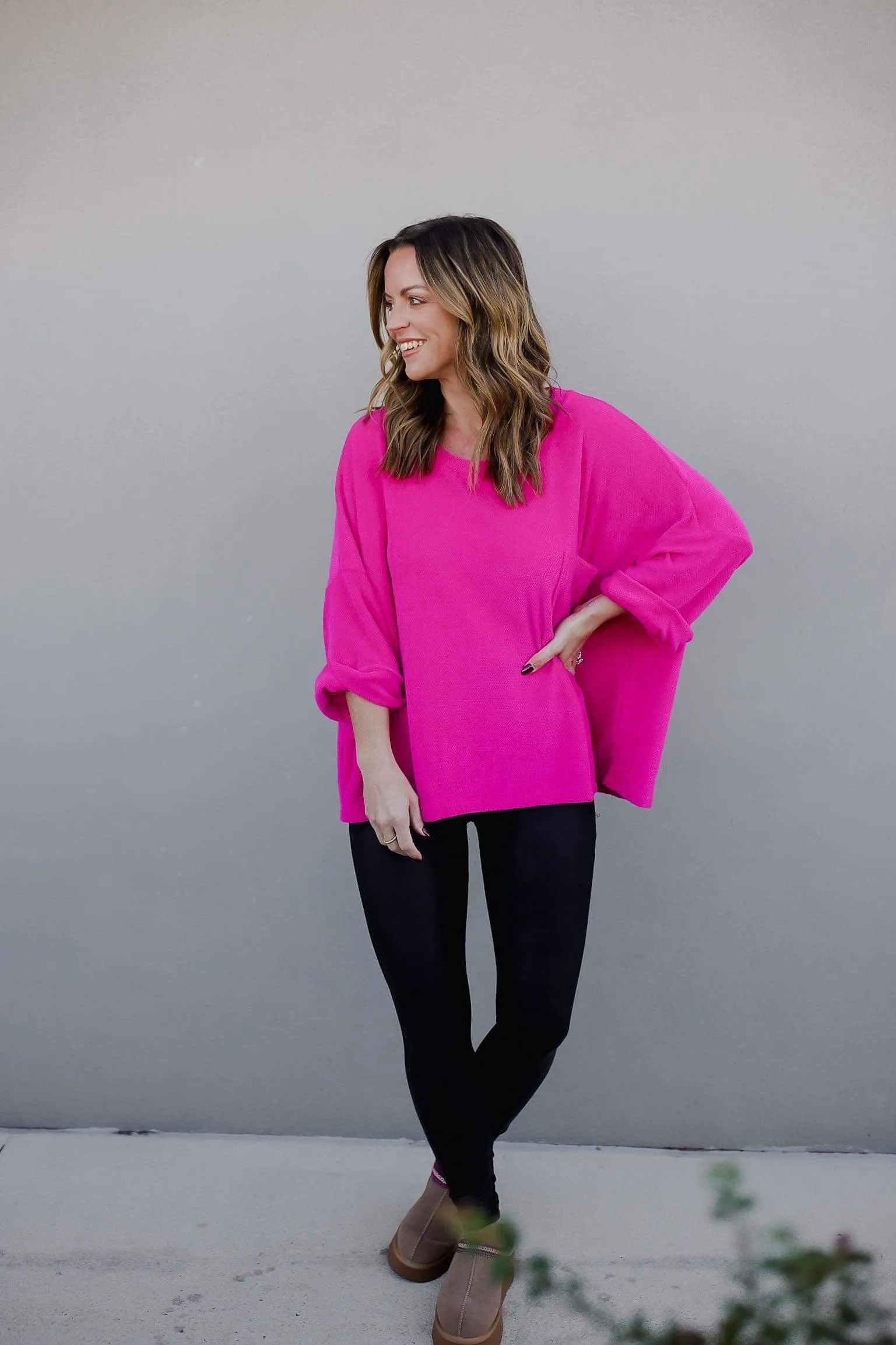 Pink Thoughts Chenille Blouse