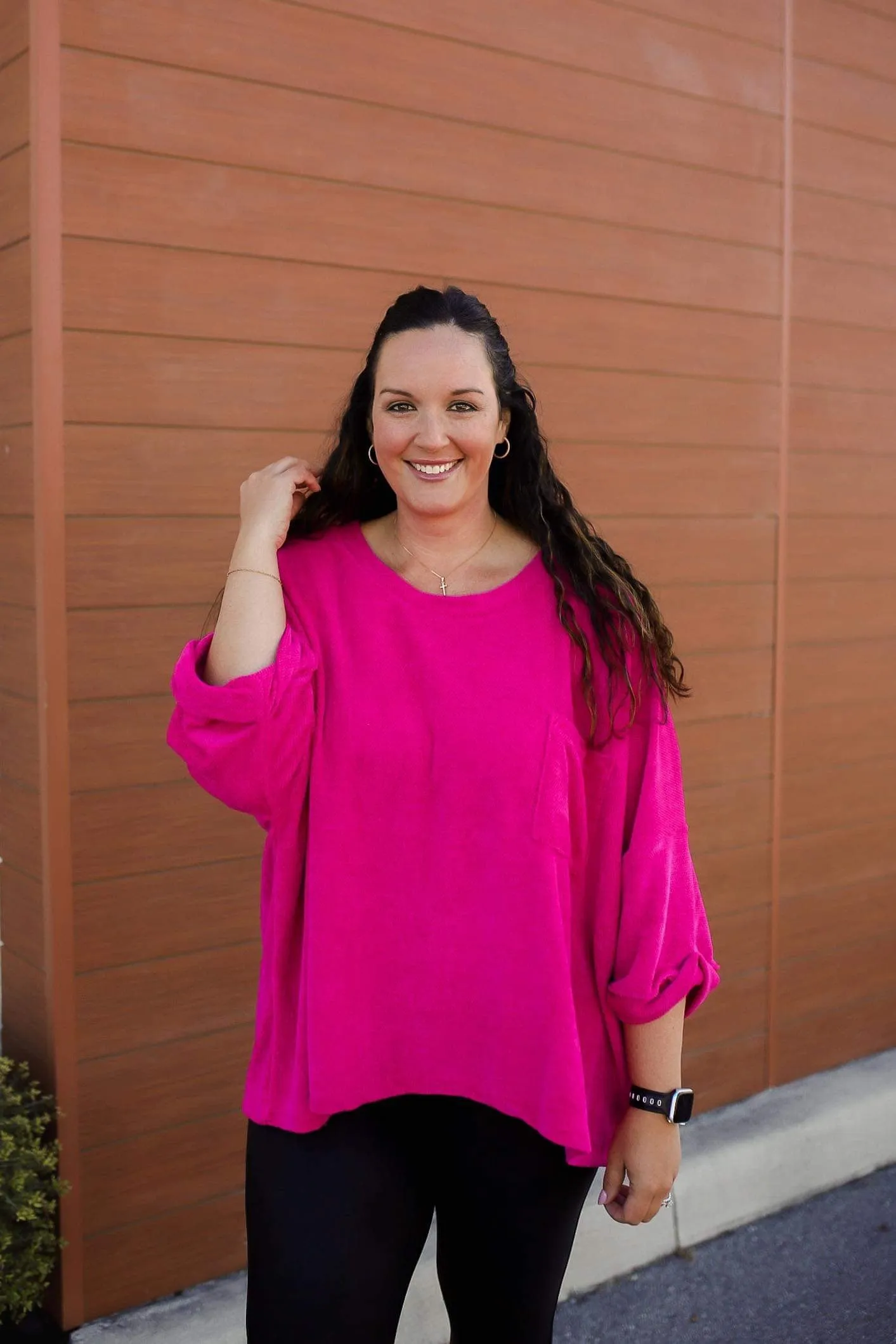 Pink Thoughts Chenille Blouse