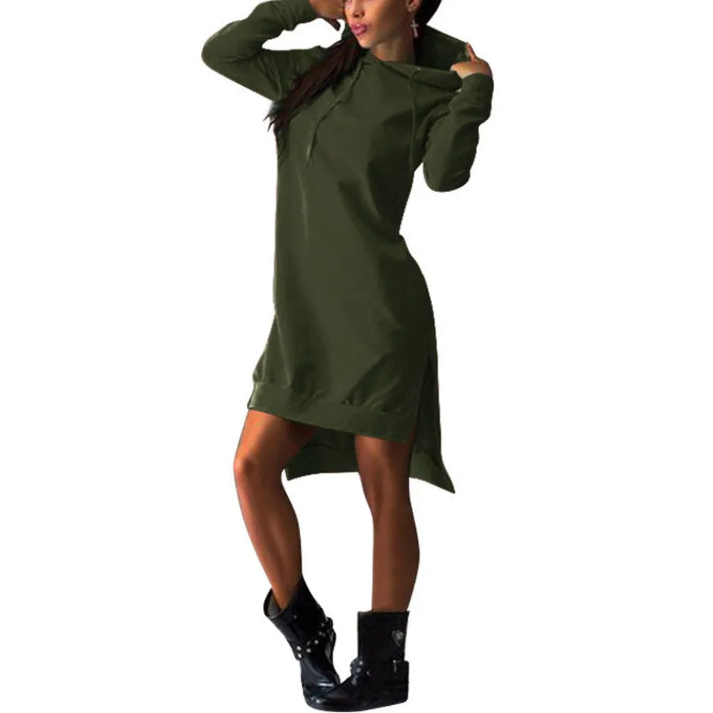 Pockets Pullover Women's Suits Laides Hoodies Dress Tracksuit Women Hoodies Sweatshirt Casual