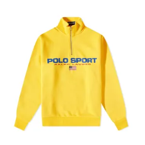 Polo Ralph Lauren Men's Yellow Plush Polo Sport Sweatshirt