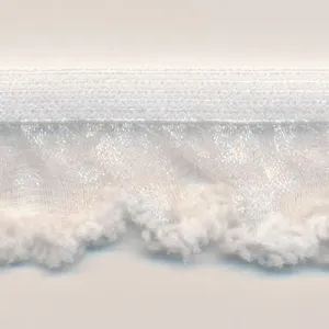 Poodle Frill Stretch #01 White