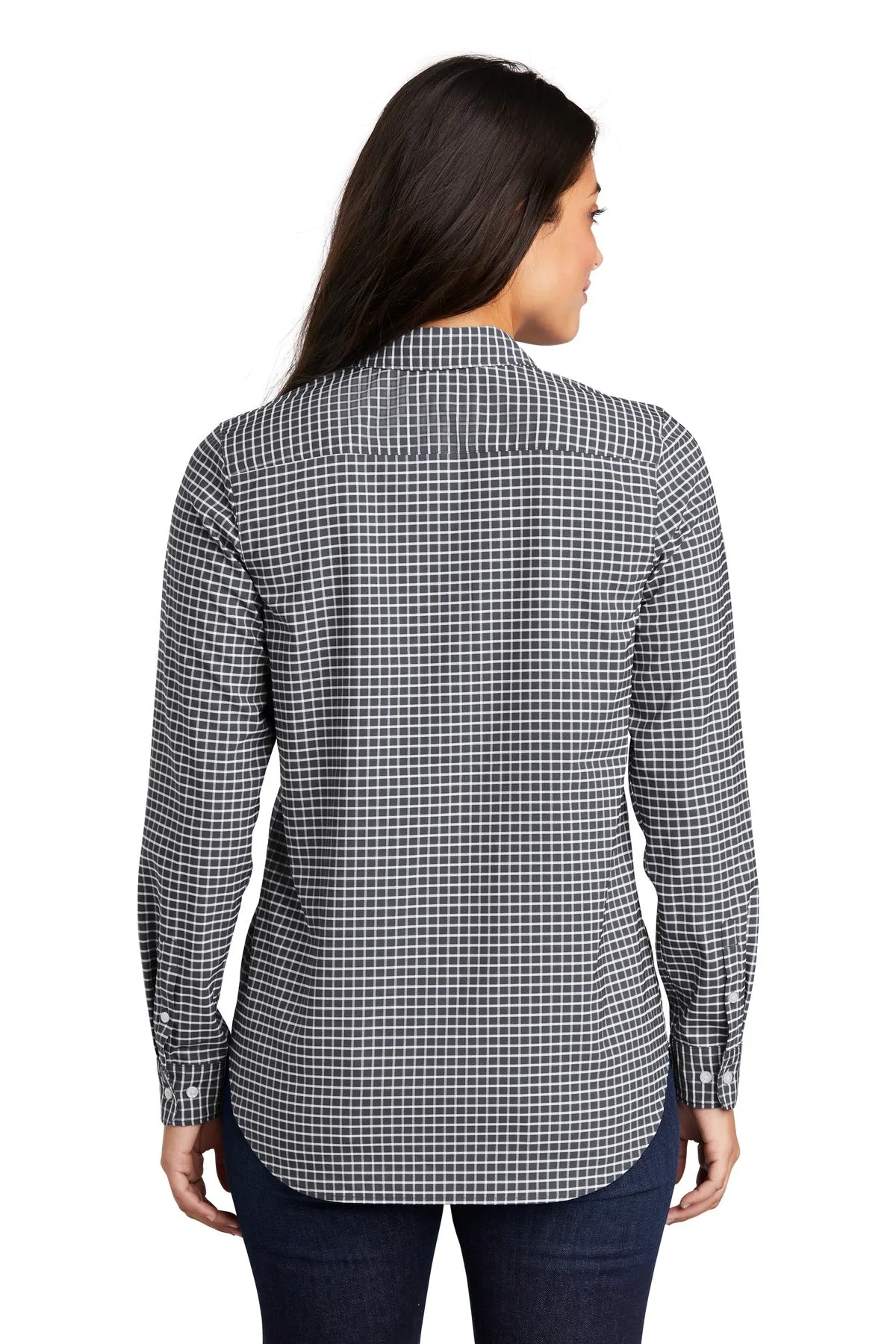 Port Authority  Ladies City Stretch Tunic LW680 Graphite/ White