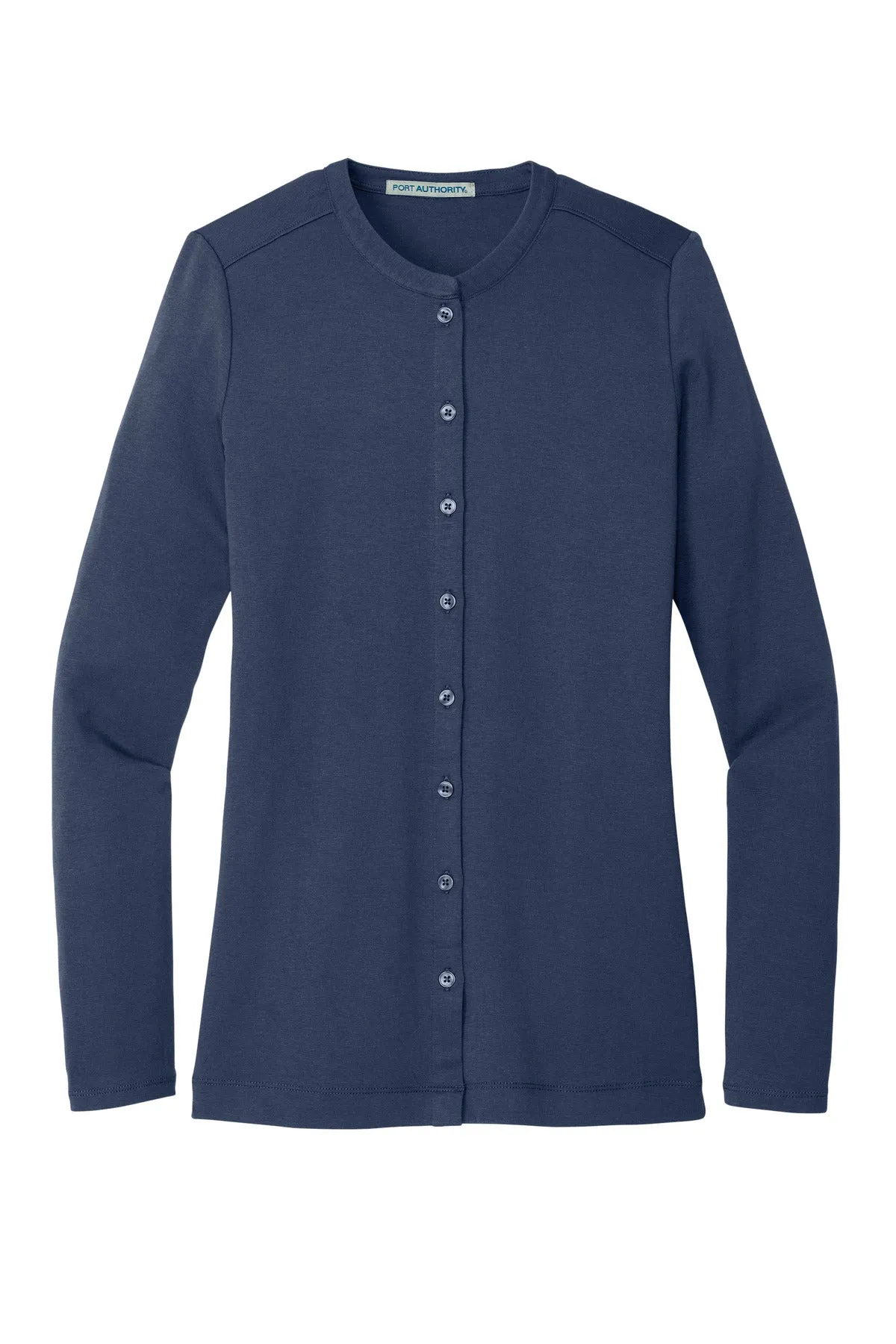 Port Authority Women's Concept Stretch Button-Front Cardigan. LM1008 Dress Blue Navy