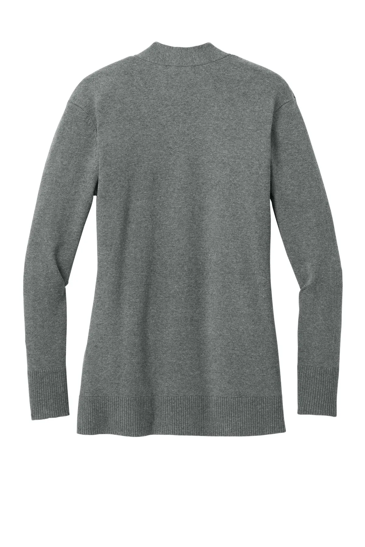 Port Authority Women's Easy Care Open-Front Cardigan Sweater LSW2890 Medium Heather Grey