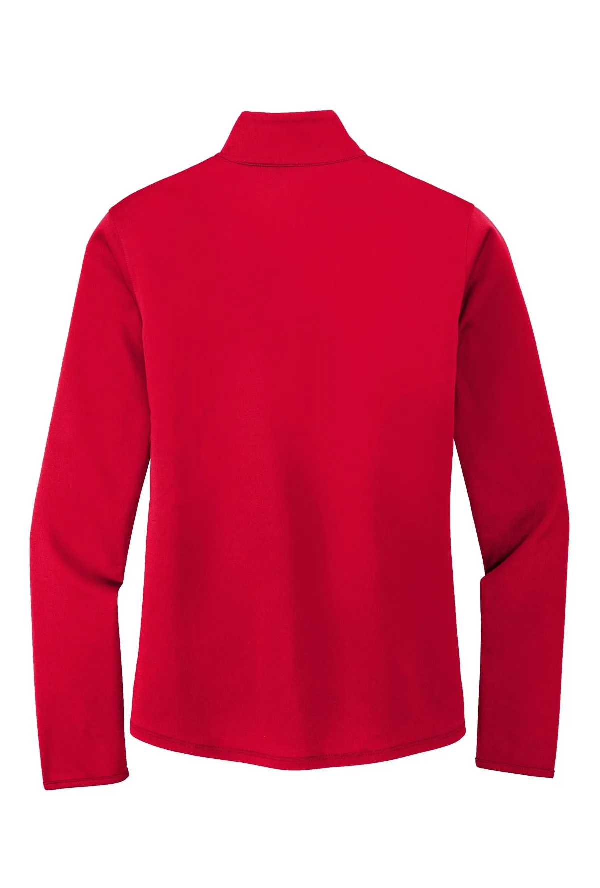 Port Authority  Women's Silk Touch  Performance 1/4-Zip LK584 Red/ Black