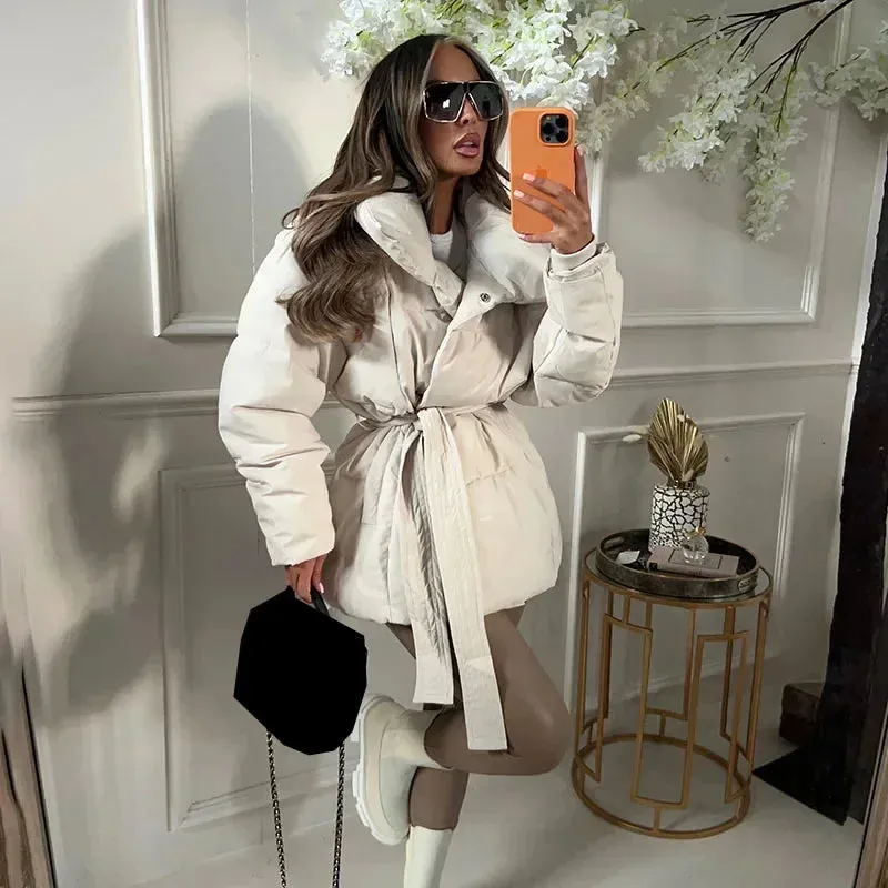 Premium belted wrap-around bumper for women