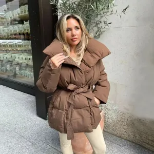 Premium belted wrap-around bumper for women