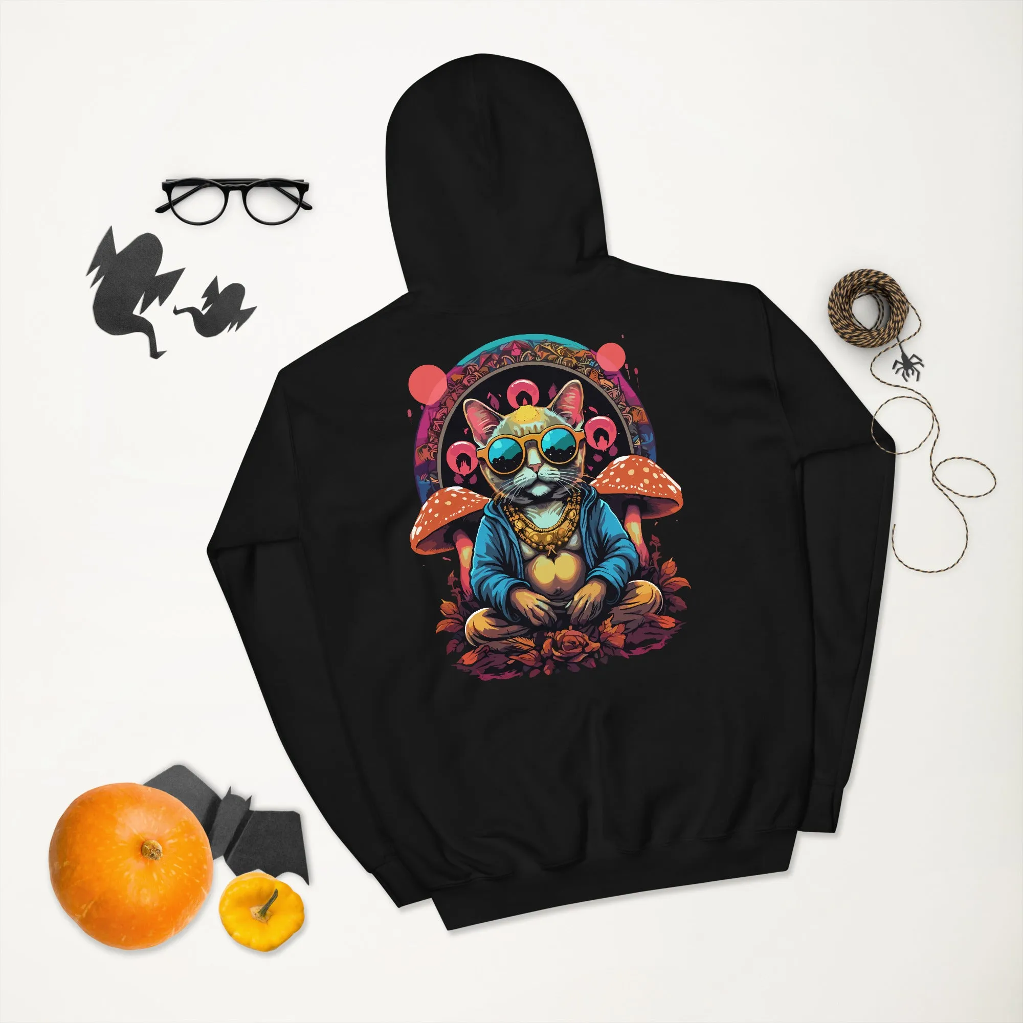 Psychedelic Hoodie | Buddha Cat