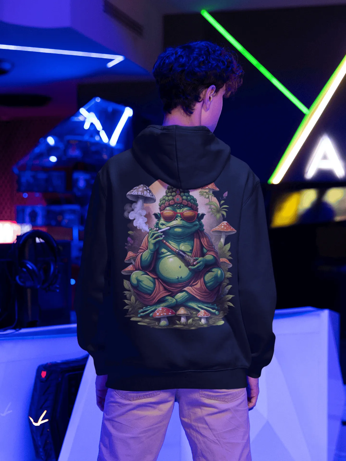 Psychedelic Hoodie | Trippy Frog