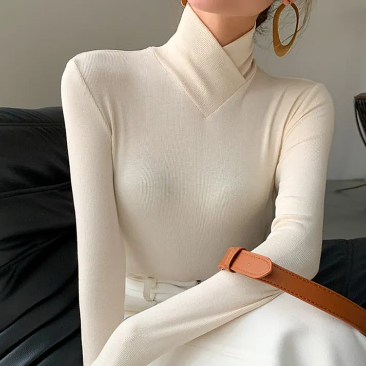 Pull Élégant à Col Haut - Confort et Élégance pour Chaque Occasion