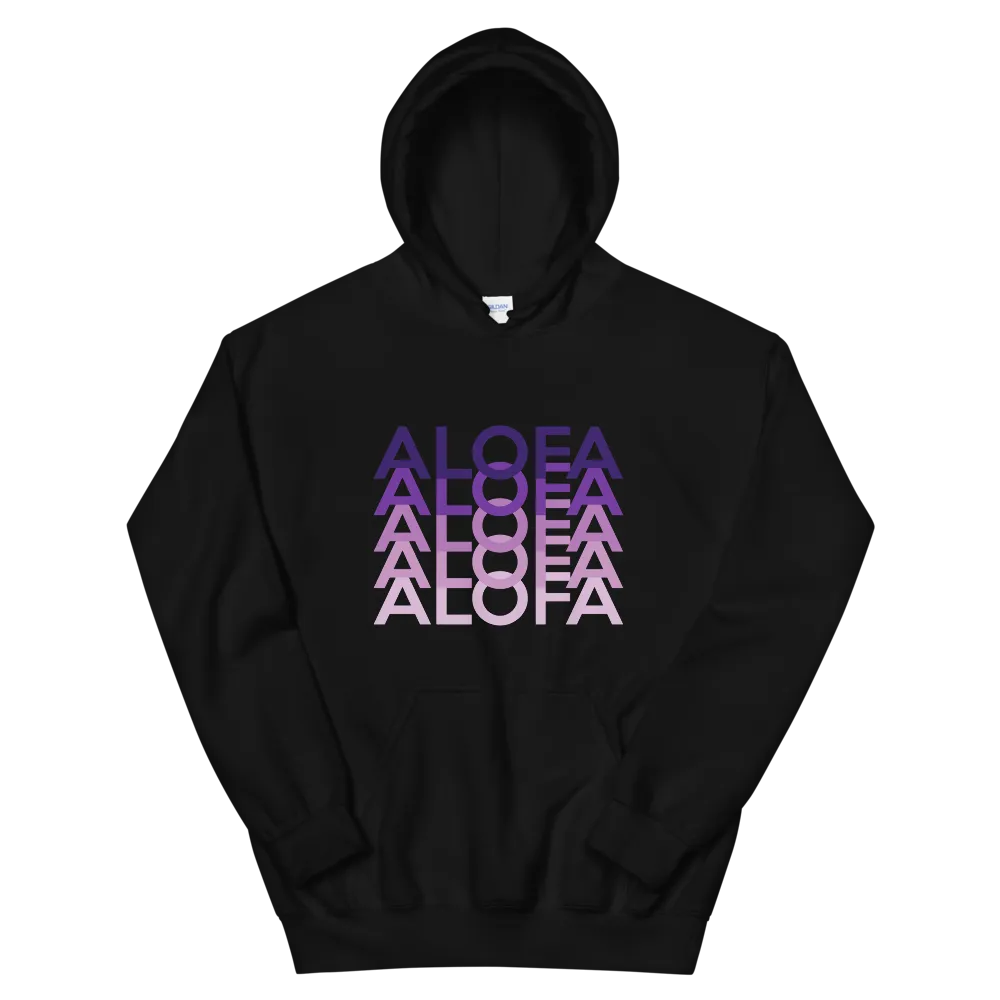 Purple Alofa Repeat *ADULT HOODIE*