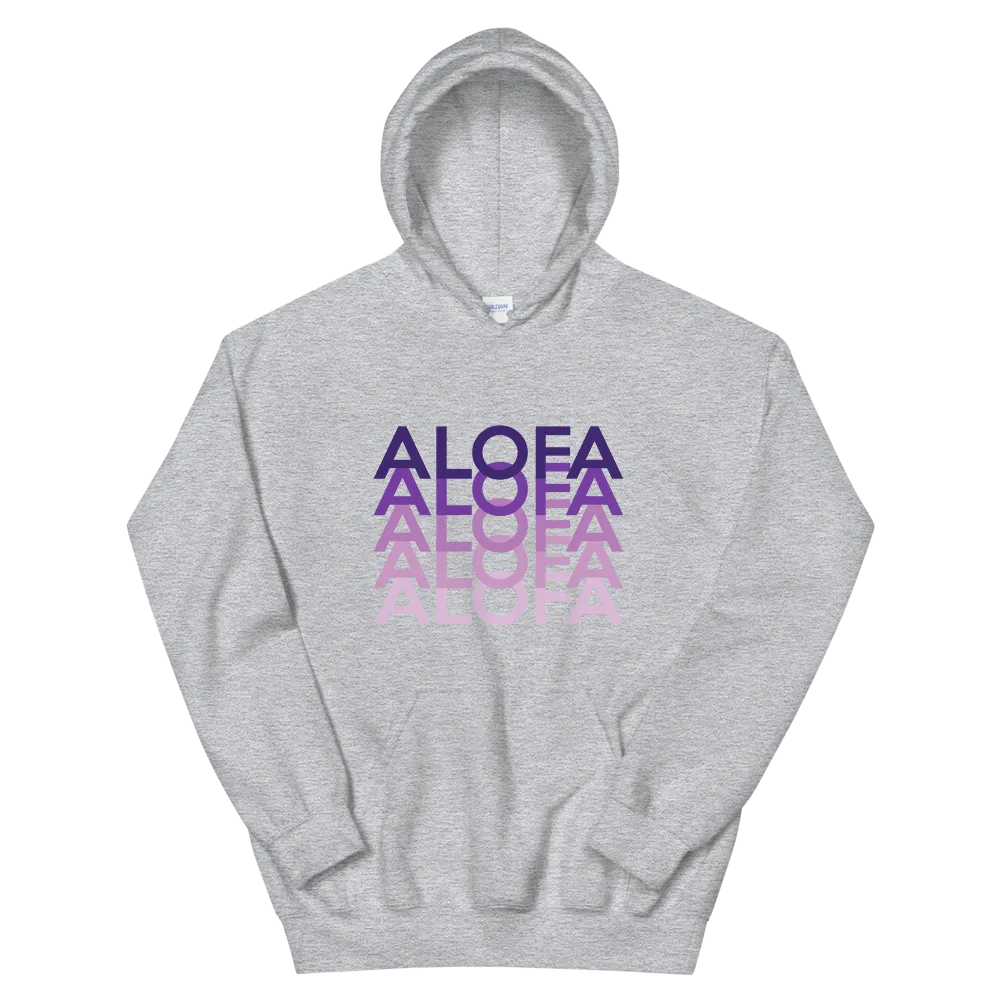 Purple Alofa Repeat *ADULT HOODIE*