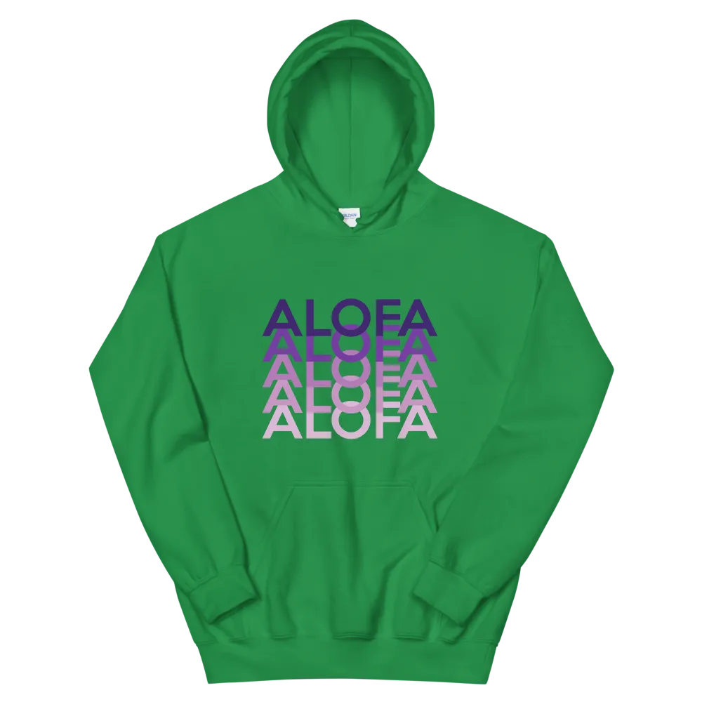 Purple Alofa Repeat *ADULT HOODIE*