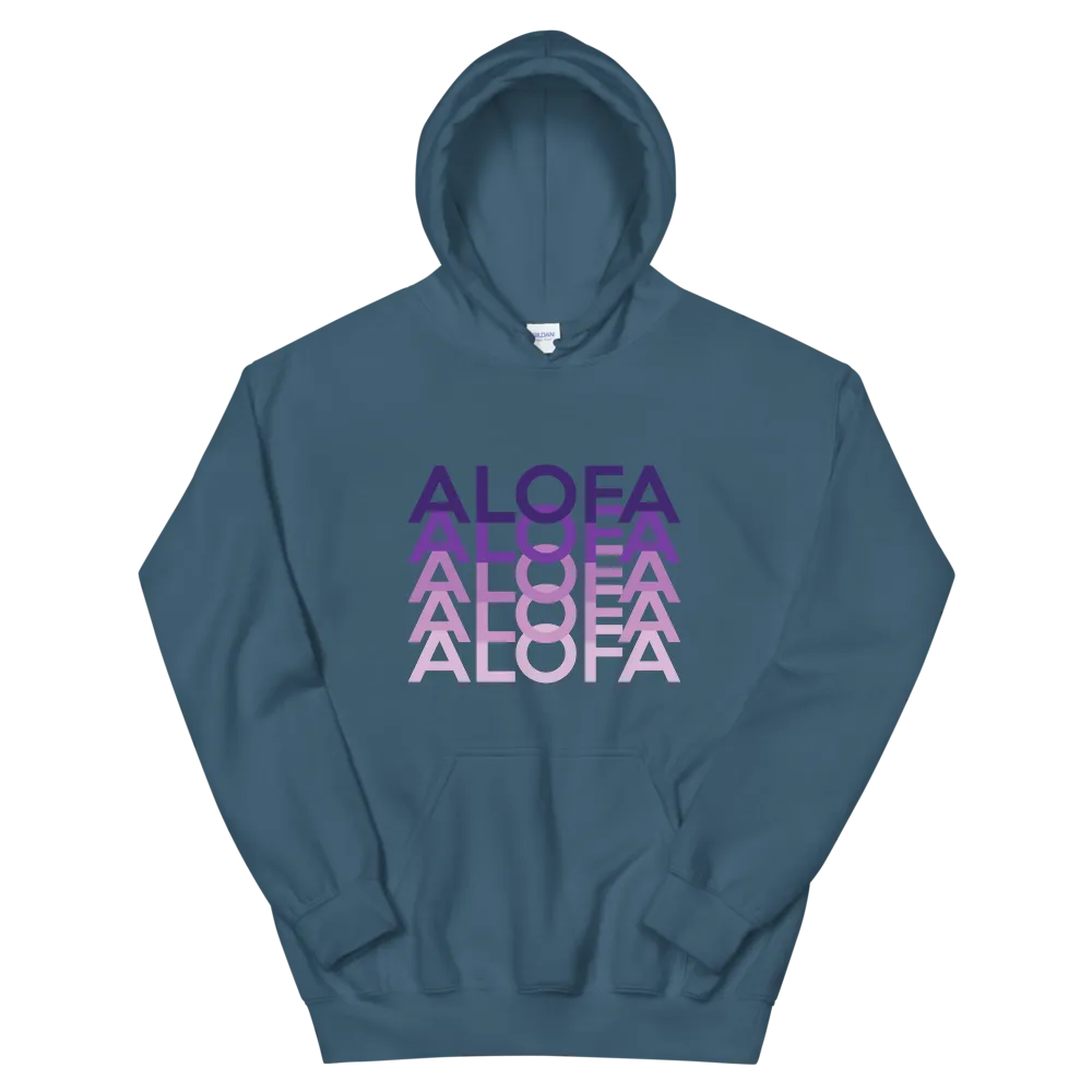 Purple Alofa Repeat *ADULT HOODIE*