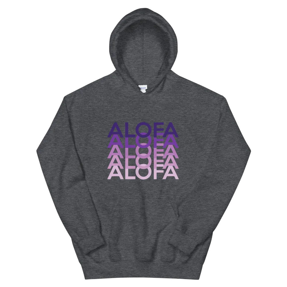 Purple Alofa Repeat *ADULT HOODIE*