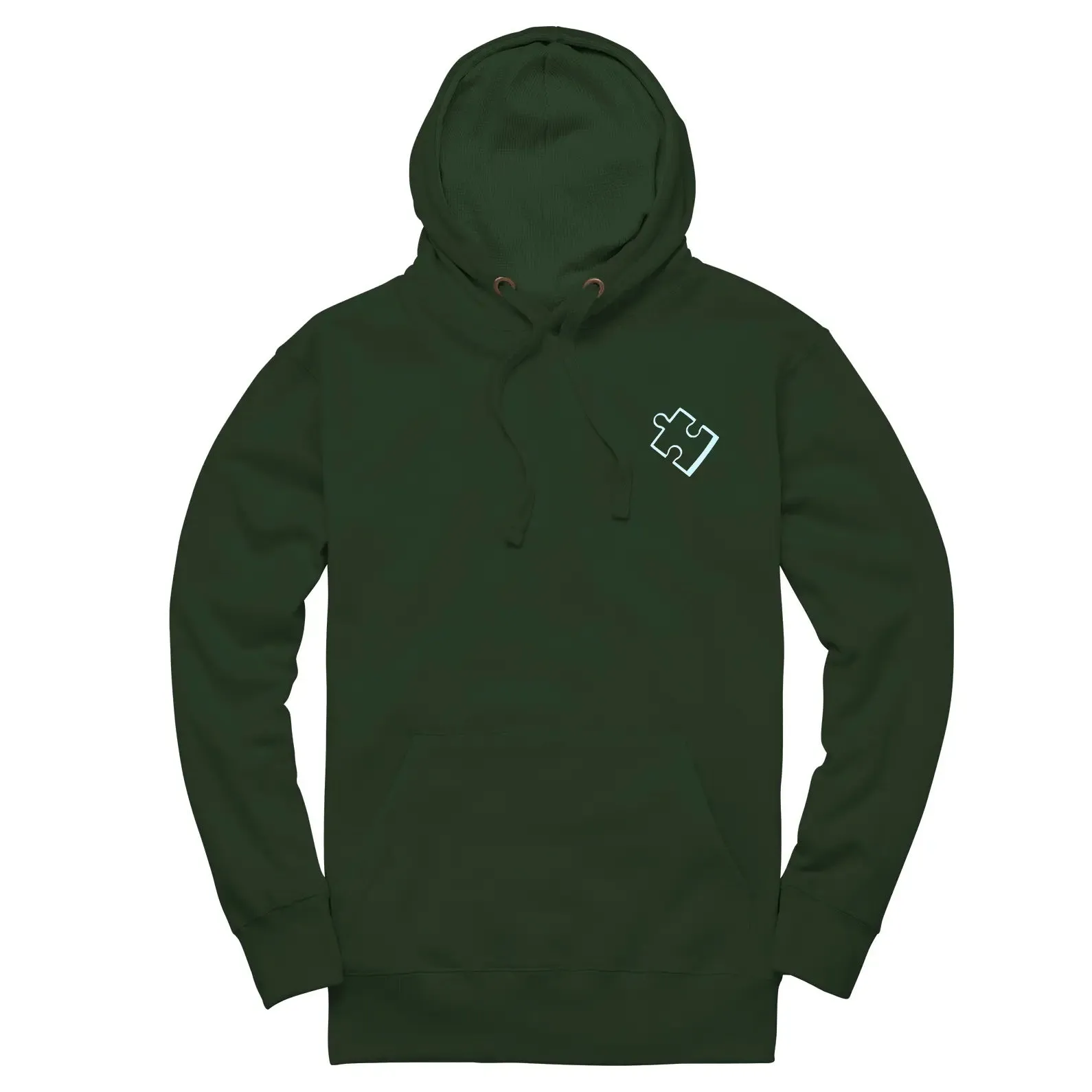 Puzzle Heart & Missing Piece Matching Couple Embroidered Unisex Hoodie