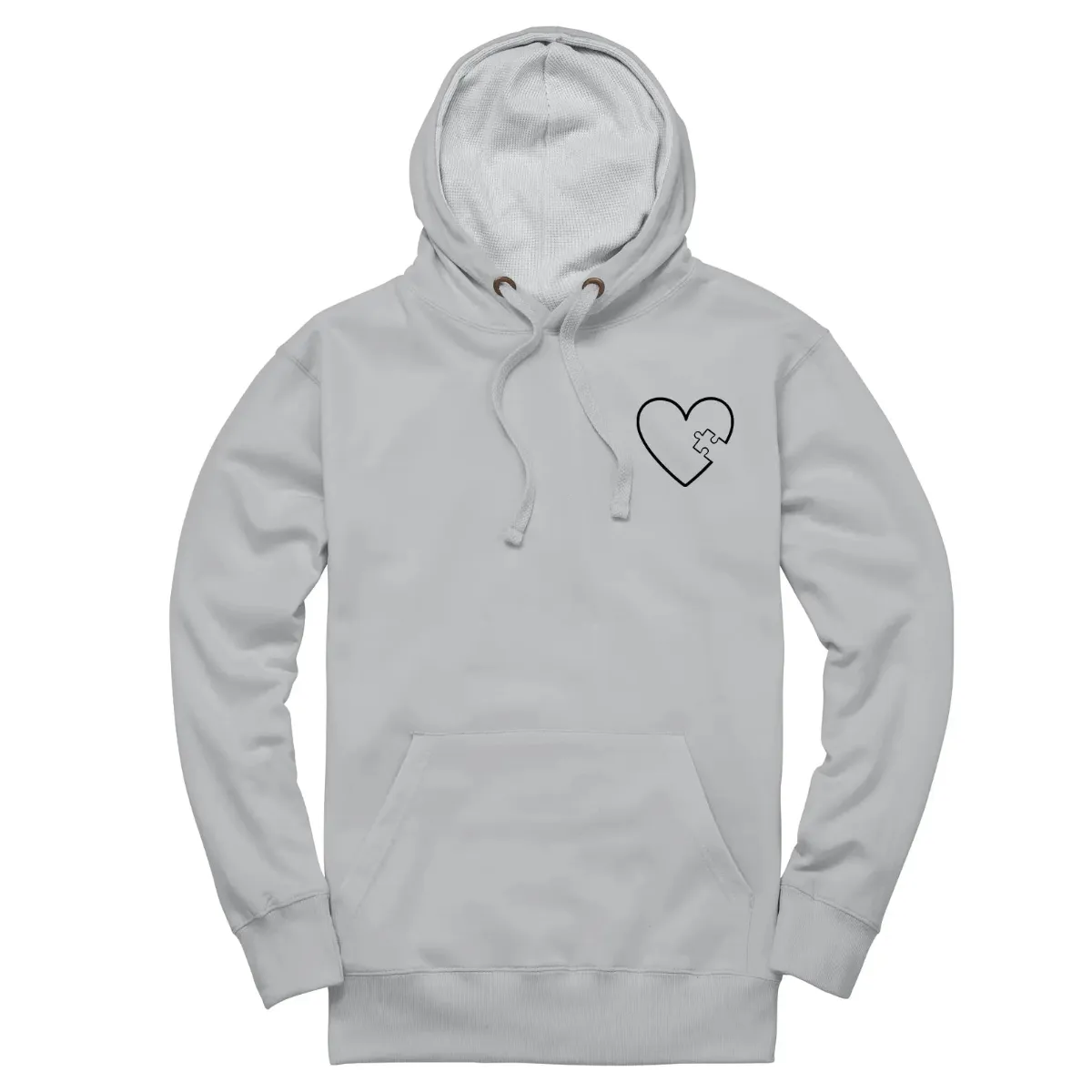 Puzzle Heart & Missing Piece Matching Couple Embroidered Unisex Hoodie