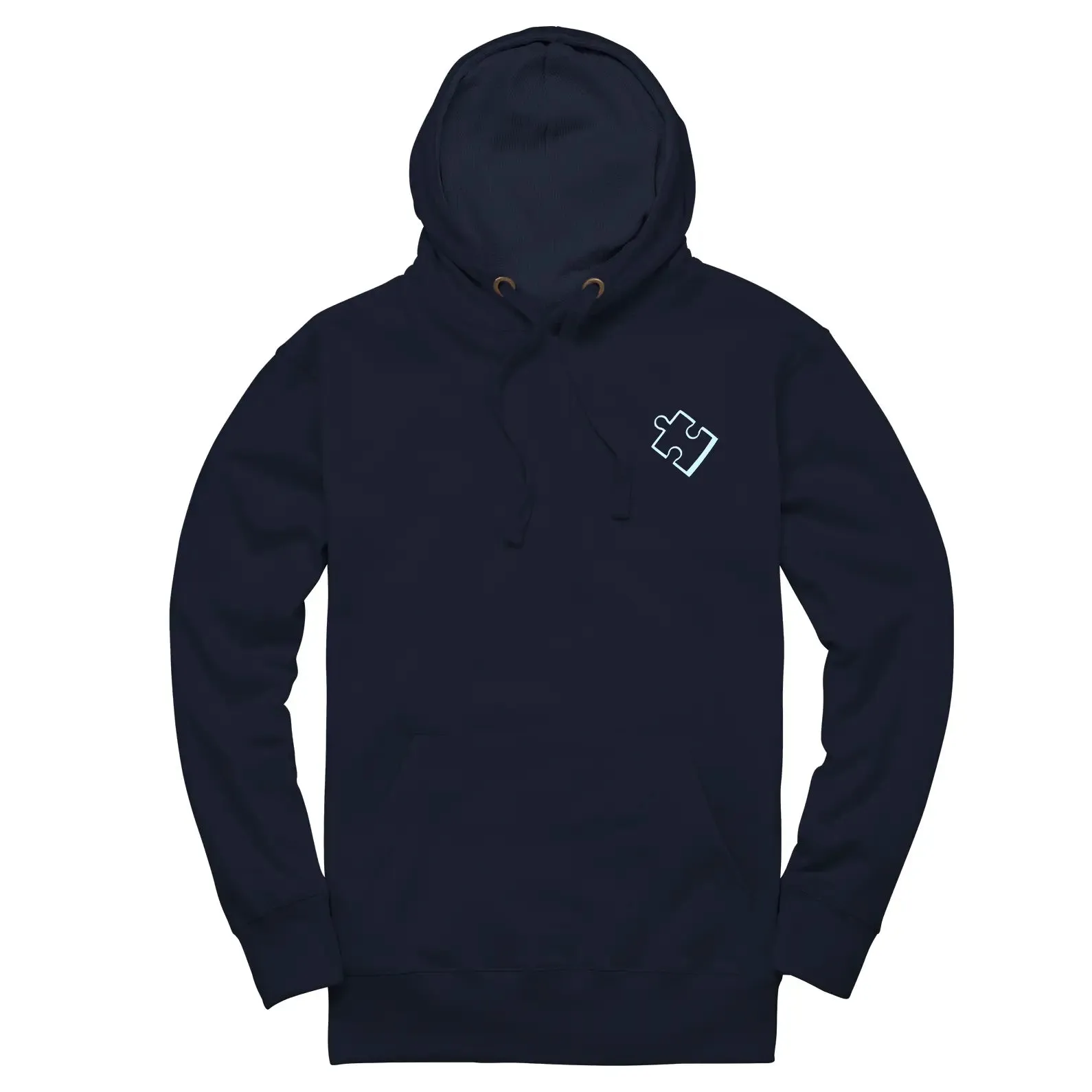 Puzzle Heart & Missing Piece Matching Couple Embroidered Unisex Hoodie