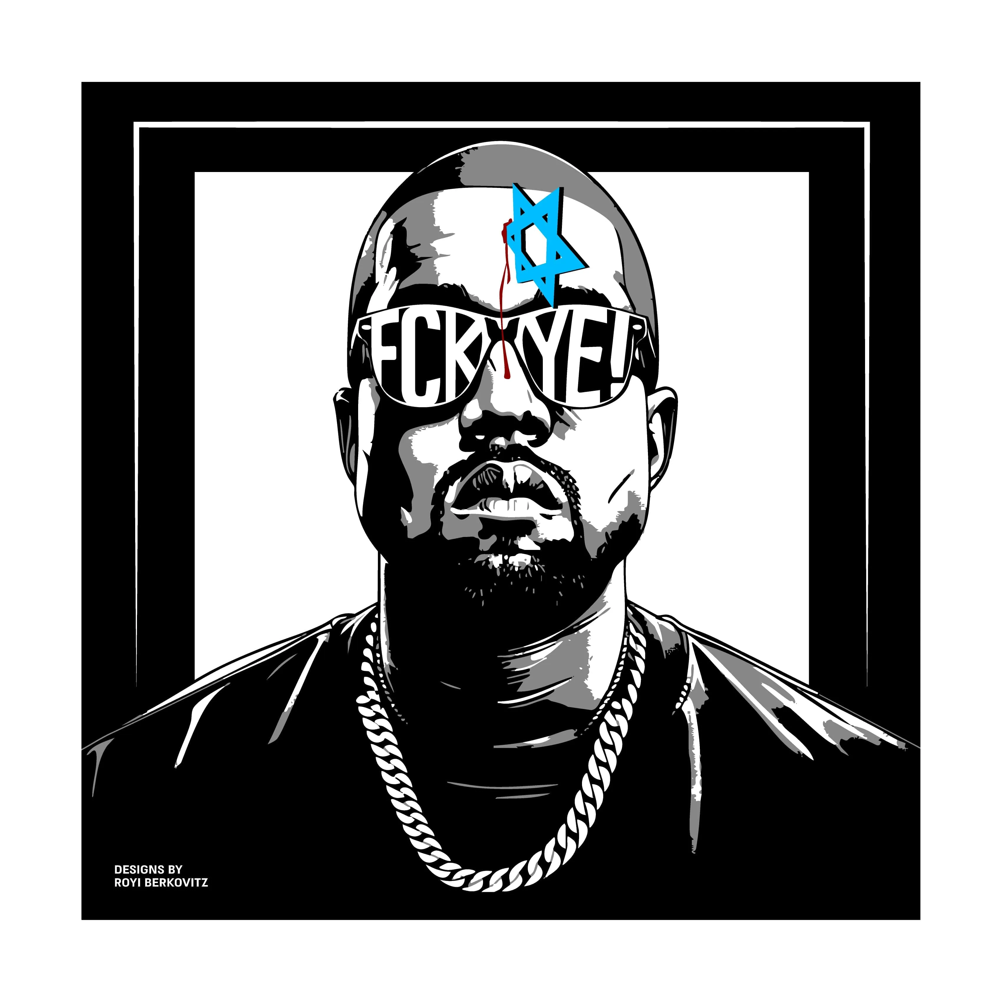 "FCK YE!" White Custom Unisex Hoodie