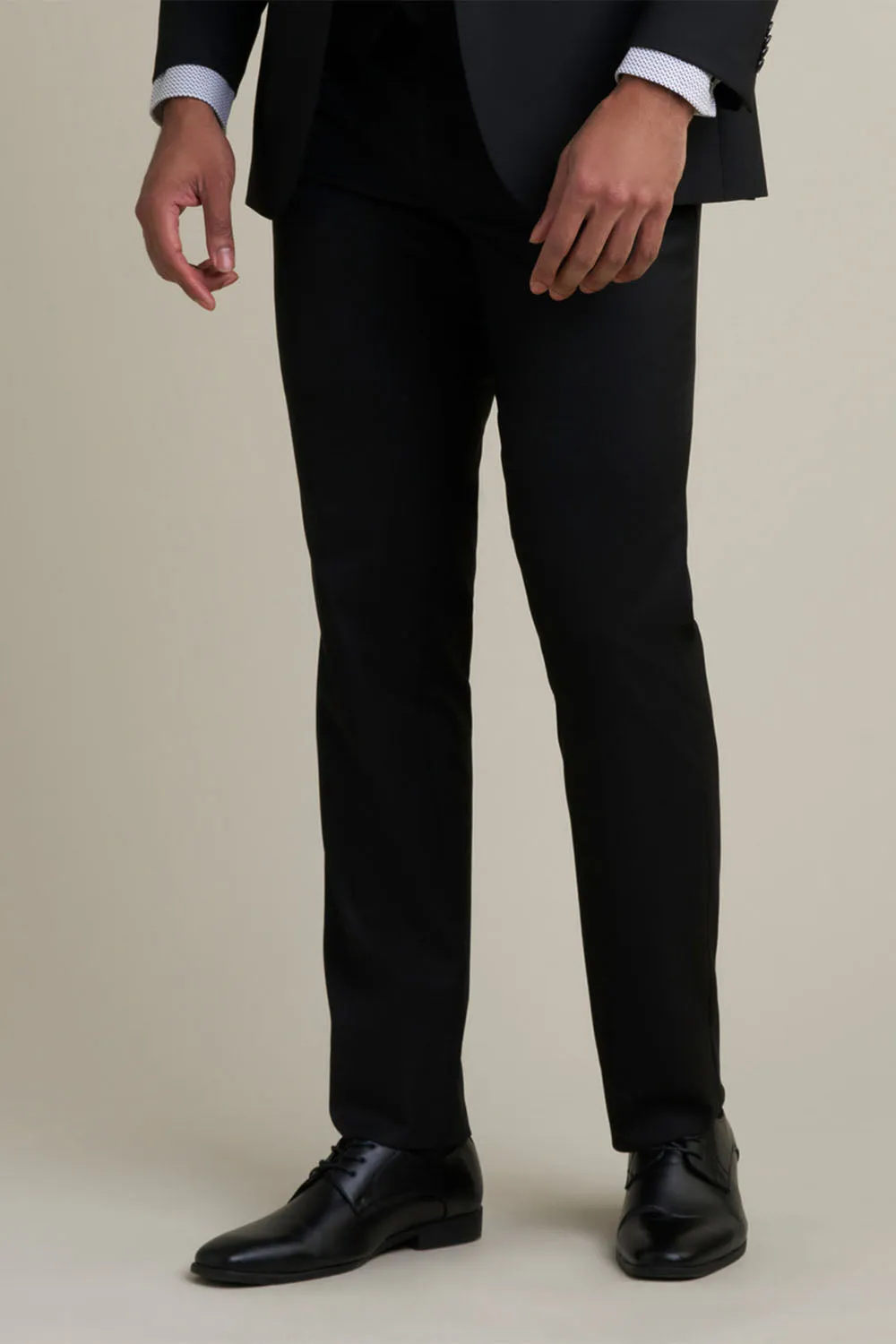 "Mayfair" Burgundy Luxury Stretch Blend Suit Pants