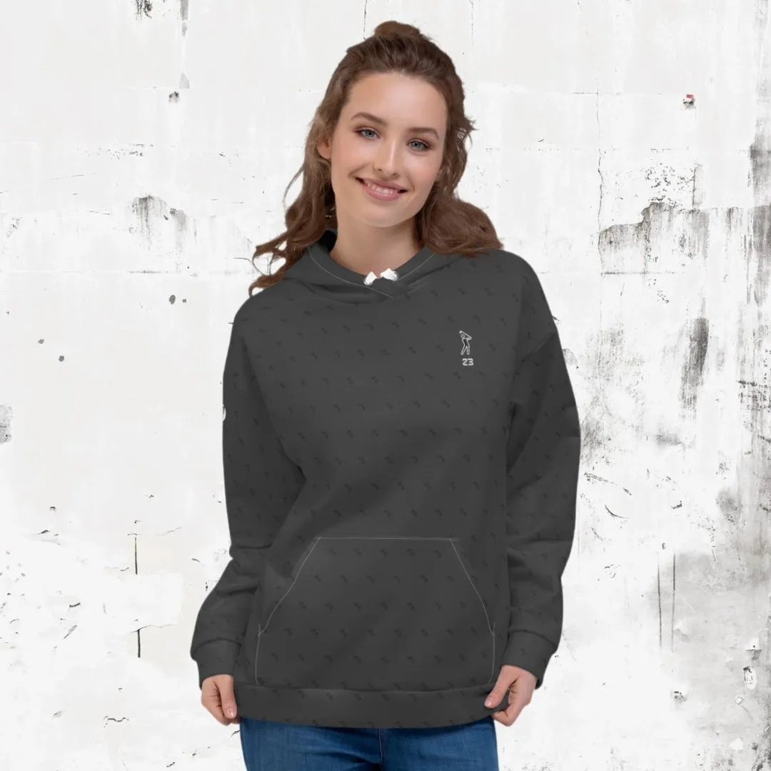 "Swing23" Charcoal Pullover Fleece Hoodie