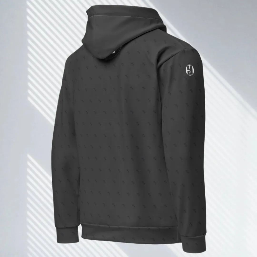 "Swing23" Charcoal Pullover Fleece Hoodie