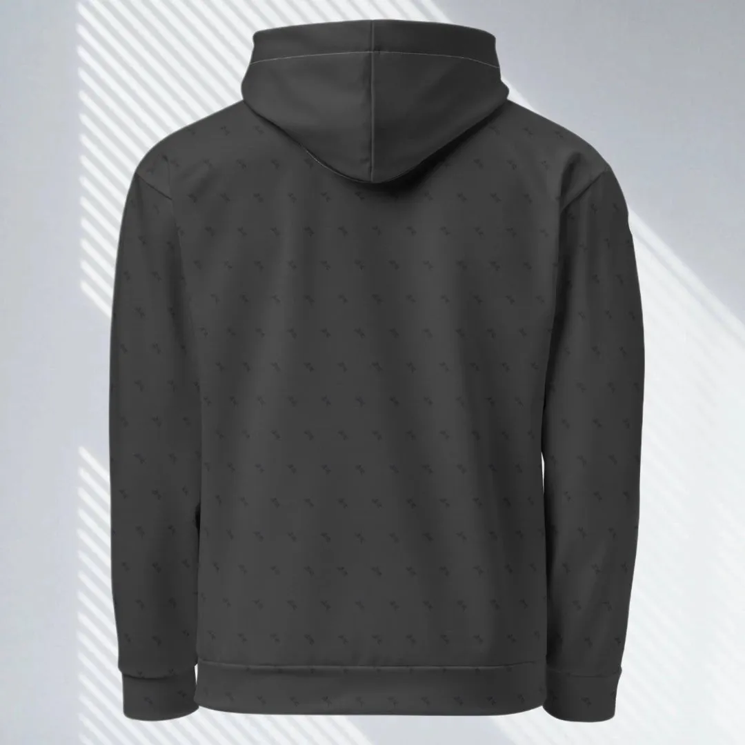 "Swing23" Charcoal Pullover Fleece Hoodie