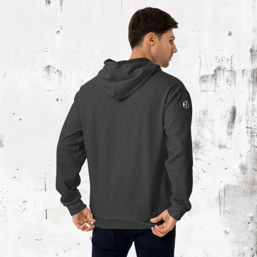 "Swing23" Charcoal Pullover Fleece Hoodie
