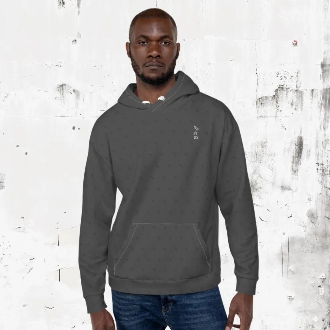 "Swing23" Charcoal Pullover Fleece Hoodie