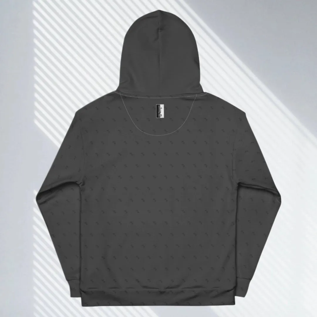 "Swing23" Charcoal Pullover Fleece Hoodie