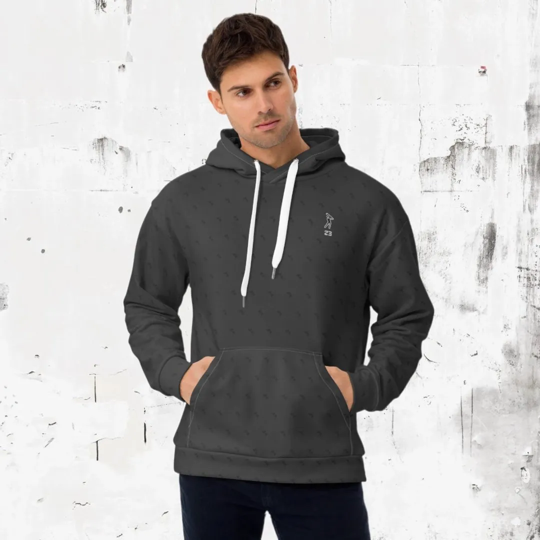 "Swing23" Charcoal Pullover Fleece Hoodie