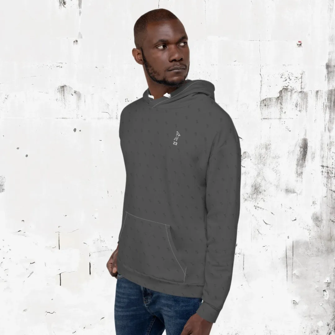 "Swing23" Charcoal Pullover Fleece Hoodie