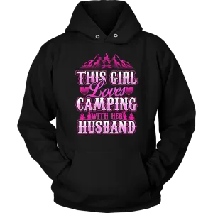 "This Girl Loves Camping With Her Husband" - Shirts and Hoodies