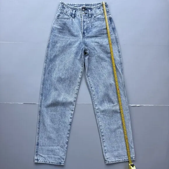 Rag &amp; Bone Women Size 25 Darted 90s Relax Jeans In Venus High Rise Acid Wash