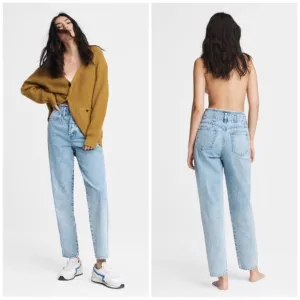 Rag &amp; Bone Women Size 25 Darted 90s Relax Jeans In Venus High Rise Acid Wash
