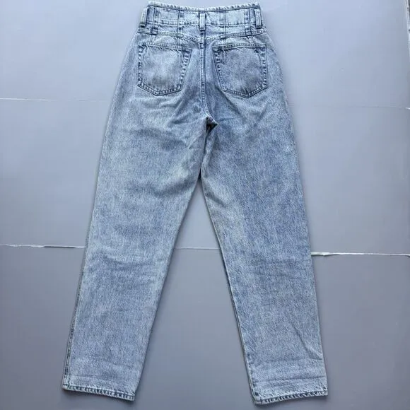 Rag &amp; Bone Women Size 25 Darted 90s Relax Jeans In Venus High Rise Acid Wash