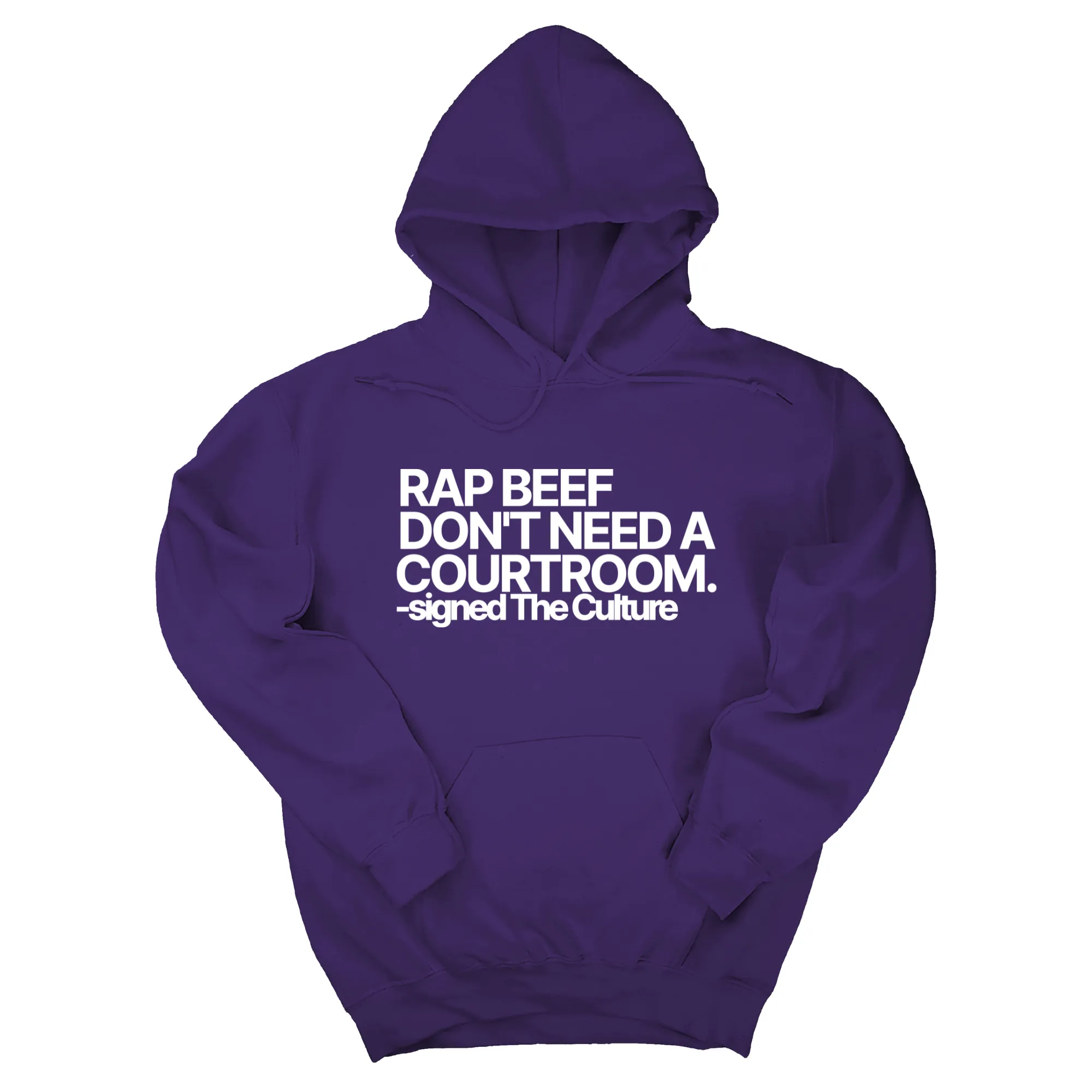 Rap Beef Don't Need a Courtroom Unisex Hoodie