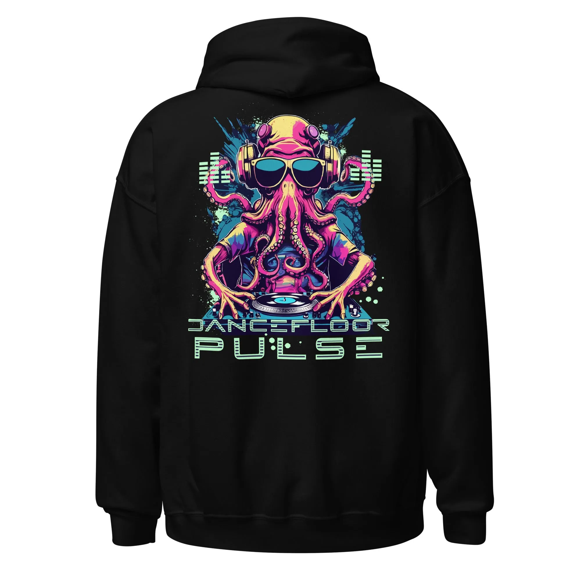 Rave Hoodie | Dancefloor Pulse | Psychedelic Octopus