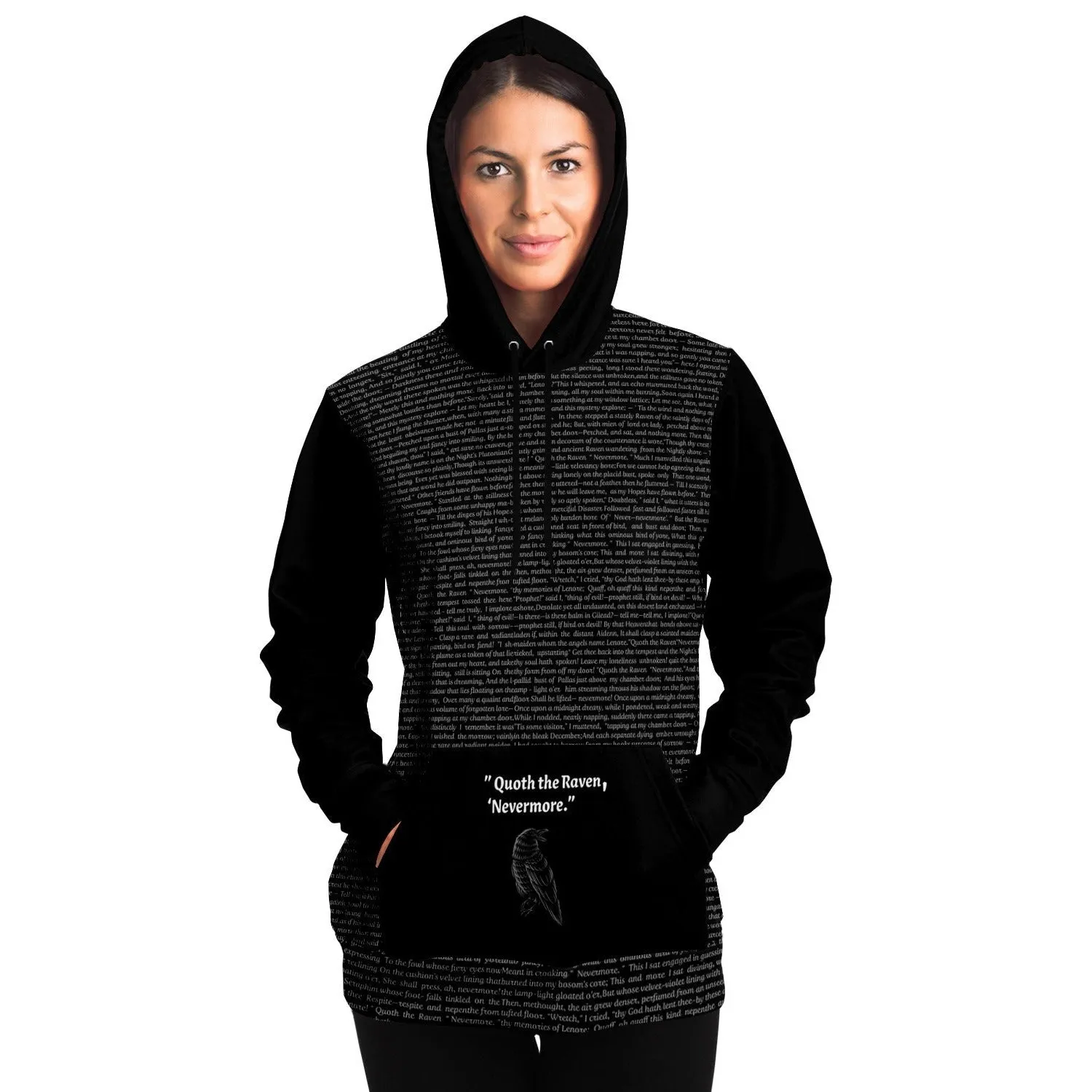 Raven Hoodie Allen Edgar Poe Story