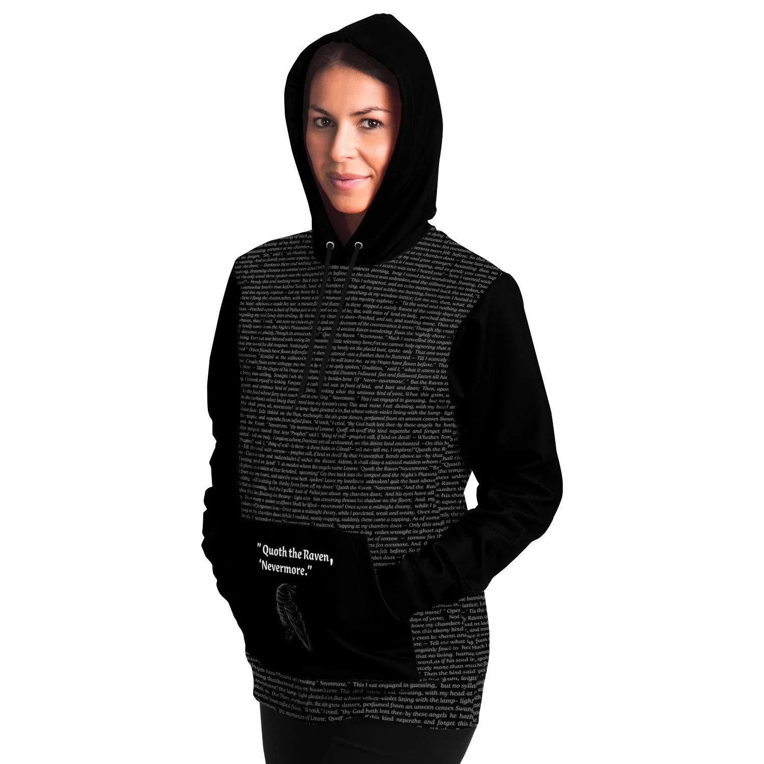 Raven Hoodie Allen Edgar Poe Story